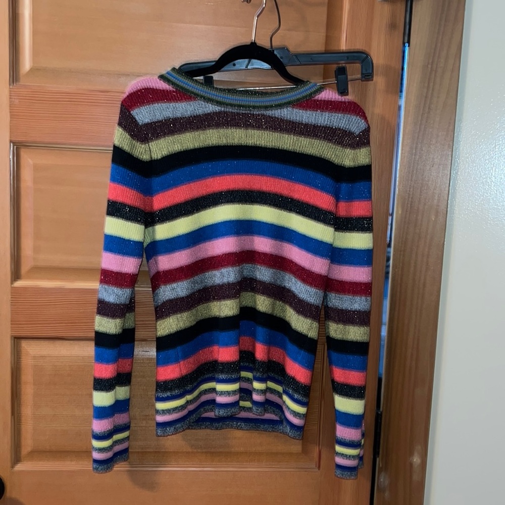 Inc sparkly striped sweater